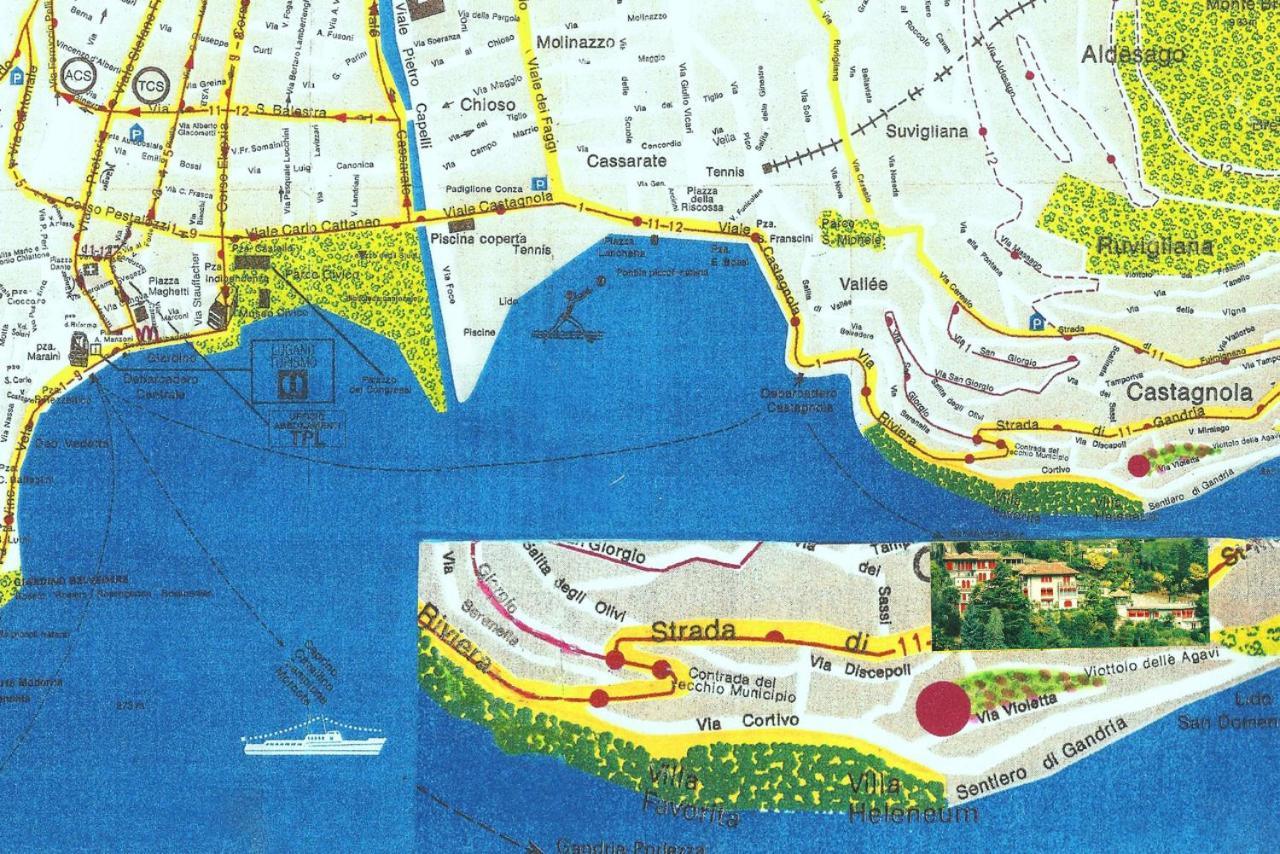Barony Le Pergole Holiday Apartments لوغانو المظهر الخارجي الصورة